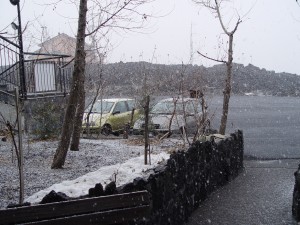 Neve sull'Etna all'Hotel Corsaro