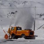 Spazzaneve presso l'Hotel Corsaro Etna Sud