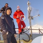 EtnaSci.it staff on Hotel Corsaro's roof