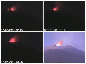 Etna Walk's Bocca Nuova strombolian activity