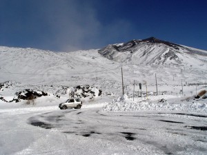 Etna snow at Albergo Corsaro
