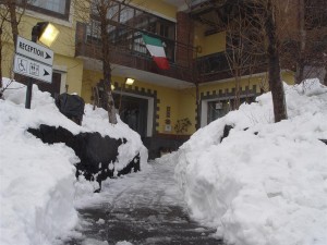 Neve sull'Etna all'albergo Corsaro