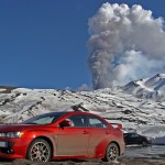 Snow and Lava - eruption strombolian activity Etna
