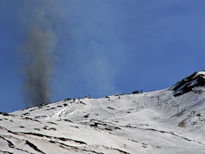 Etna paroxism with snow